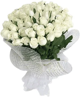 Zarif Beyaz Gül Buketi